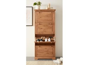 4068222135364 - Home affaire Schuhschrank »Lisa« mit 4 Klappen Höhe 172 cm Breite 75 cm