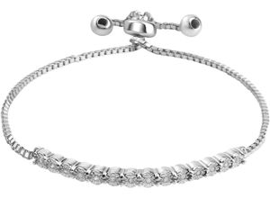 4068222177876 - Armband FIRETTI Schmuck Geschenk Silber 925 Armschmuck Armkette Tennis Armbänder Gr Silber 925 (Sterlingsilber)-Diamanten silberfarben Damen Armbänder Silber mit Diamant