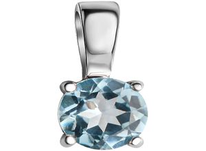 4068222179795 - Ketten-Anhänger FIRETTI Schmuck Geschenk Silber 925 Halsschmuck Anhänger Solitär Schmuckanhänger Gr Silber 925 (Sterlingsilber) 050 g silberfarben (silberfarben hellblau hellblau) Damen Anhänger mit Blautopas (behandelt) oder Peridot