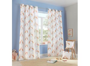 4068222180333 - Gardine LÜTTENHÜTT EINHORN Gr 2 weiß B135cm H175cm Polyester Baumwolle Gardinen Kindergardine Einhorn Regenbogen einseitig bedruckt 4068222180333 - Gardine LÜTTENHÜTT EINHORN Gr 2 weiß B135cm H175cm Polyester Baumwolle Gardinen Kindergardine Einhorn Regenbogen einseitig bedruckt
