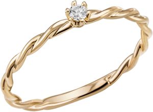 4068222195528 - Fingerring FIRETTI Schmuck Geschenk Gold 585 Goldring Vorsteckring Fingerringe Gr 60 005 ct SI = kleine Einschlüsse Gelbgold 585 16 mm gelb (gelbgoldfarben) Damen Fingerringe mit Brillant