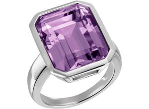 4068222197522 - Fingerring FIRETTI Schmuck Geschenk Silber 925 Silberring Ring Quadrat Fingerringe Gr 54 Silber 925 (Sterlingsilber) 30 mm bunt (silberfarben lila lila) Damen mit Amethyst oder Topas