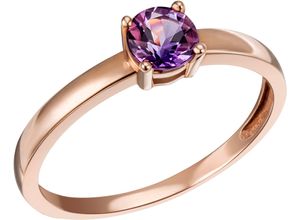 4068222197874 - Fingerring FIRETTI Schmuck Geschenk Gold 375 585 Goldring Solitär Fingerringe Gr 54 Roségold 375 155 mm lila (amethyst lila lila) Damen Fingerringe