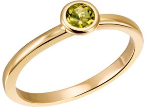 4068222197973 - Fingerring FIRETTI Schmuck Geschenk Gold 375 585 Goldring Solitär Fingerringe Gr 56 Gelbgold 375 18 mm grün (peridot grün grün) Damen Fingerringe