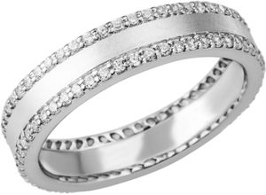 4068222199670 - Fingerring FIRETTI Schmuck Geschenk Silber 925 Silberring Ring Fingerringe Gr 56 Silber 925 (Sterlingsilber) 48 mm silberfarben (silberfarben kristallweiß kristallweiß) Damen Fingerringe mit Zirkonia (synth)