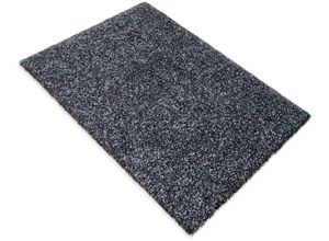 4068222272403 - Hochflor-Teppich MY HOME Jara Teppiche Gr B L 200 cm x 290 cm 30 mm 1 St grau (anthrazit) Esszimmerteppiche Shaggy Uni Farben weiche Qualität Wohnzimmer