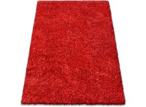 4068222272434 - Hochflor-Teppich MY HOME Jara Teppiche Gr B L 200 cm x 290 cm 30 mm 1 St rot Esszimmerteppiche Shaggy Uni Farben weiche Qualität Wohnzimmer