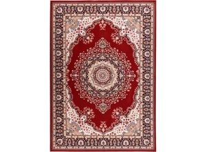 4068222296072 - Wollteppich HOME AFFAIRE Oriental D3 Teppiche Gr B L 66 cm x 120 cm 10 mm 1 St rot Orientalische Muster reine Wolle Orient-Optik Wohnzimmer