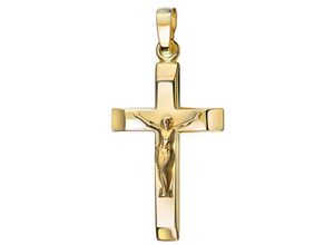 4068222312963 - Ketten-Anhänger FIRETTI Schmuck Geschenk Gold 333 585 750 Halsschmuck Anhänger Kreuz Schmuckanhänger Gr Gelbgold 333 071 g gelb (gelbgoldfarben) Damen Anhänger Made in Germany