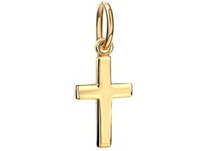 4068222313083 - Ketten-Anhänger FIRETTI Schmuck Geschenk Gold 585 Halsschmuck Anhänger Kreuz Schmuckanhänger Gr Gelbgold 585 04 g gelb (gelbgoldfarben) Damen Anhänger Made in Germany