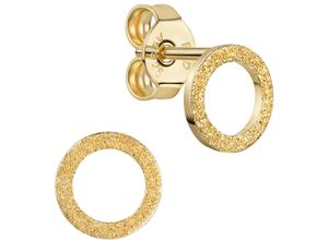 4068222313243 - Paar Ohrstecker FIRETTI Schmuck Geschenk Gold 333 Ohrschmuck Ohrringe Kreis rund Gr Gelbgold 333 gelb (gelbgoldfarben) Damen Ohrstecker Made in Germany