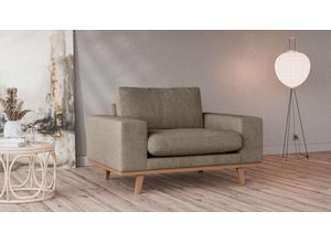 4068222345305 - Sessel HOME AFFAIRE Torino Gr Chenille B H T 122 cm x 81 cm x 91 cm grau (taupe) Home Affaire mit edlem Holzrahmen auch in Bouclé BTH 1229181 cm