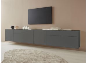 4068222387800 - Lowboard LEGER HOME BY LENA GERCKE Essentials Sideboards Gr B H T 334 cm x 56 cm x 42 cm 4 grau (anthrazit) Lowboards Breite 334cm MDF