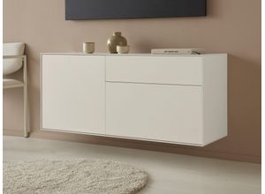 4068222387817 - Lowboard LEGER HOME BY LENA GERCKE Essentials Sideboards Gr B H T 127 cm x 56 cm x 42 cm 2 grau (warmgrau) Lowboards Breite 127 cm MDF lackiert Push-to-open-Funktion