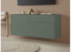 4068222387893 - Lowboard LEGER HOME BY LENA GERCKE Essentials Sideboards Gr B H T 127 cm x 56 cm x 42 cm 2 grün (moosgrün) Lowboards Breite 127 cm MDF lackiert Push-to-open-Funktion