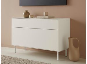 4068222387978 - Lowboard LEGER HOME BY LENA GERCKE Essentials Sideboards Gr B H T 112 cm x 72 cm x 42 cm 2 weiß (warmweiß) Lowboards Breite 112 cm MDF lackiert Push-to-open-Funktion