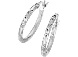 4068222435945 - Paar Creolen FIRETTI Schmuck Geschenk Silber 925 Ohrschmuck Ohrringe Diamantierung Gr Silber 925 (Sterlingsilber) silberfarben Damen Creolen