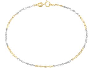 4068222436010 - Goldarmband FIRETTI Schmuck Geschenk Gold 333   585 Armschmuck Armband Singapur bicolor Armbänder Gr Gelbgold 585 goldfarben (gelbgoldfarben weißgoldfarben) Damen Armbänder Gold