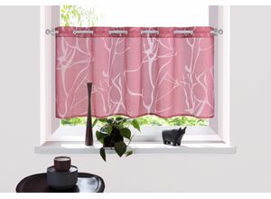 4068222499329 - Scheibengardine MY HOME Anna Gr 1 rot (bordeaux) B90cm H30cm Ausbrenner Polyester Gardinen Viskose & Polyester Äste-Motiv 4068222499329 - Scheibengardine MY HOME Anna Gr 1 rot (bordeaux) B90cm H30cm Ausbrenner Polyester Gardinen Viskose & Polyester Äste-Motiv