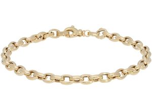 4068222540557 - Armkette FIRETTI Schmuck Geschenk Gold 585 Armschmuck Anker ca 43 mm breit Armbänder Gr 21 Gelbgold 585 goldfarben (gelbgoldfarben) Damen