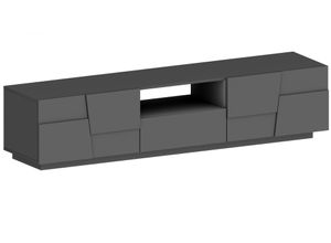 4068222555025 - Lowboard INOSIGN Pongo Sideboards Gr B H T 220 cm x 46 cm x 442 cm 1 schwarz (anthrazit matt) Lowboards