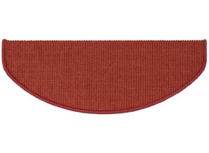 4068222591634 - Stufenmatte MY HOME Sisalteppich Natur Teppiche Gr B L 235 cm x 65 cm 8 mm 15 St rot Stufenmatten in verschiedenen Farben als 15er Set erhältlich