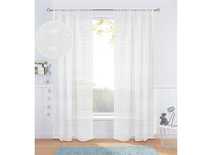 4068222604761 - Gardine LÜTTENHÜTT Imke Gr 1 weiß B140cm H145cm Polyester Gardinen