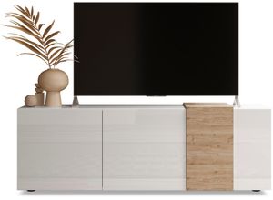 4068222614555 - Lowboard INOSIGN Venus TV-Bank Sideboards Gr B H T 181 cm x 59 cm x 44 cm weiß (weiß hochglanz lack eiche cadiz nb) Lowboards Breite 181 cm