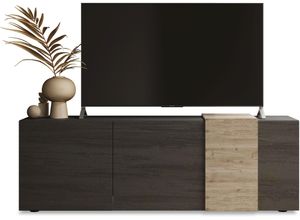 4068222614579 - Lowboard INOSIGN Venus TV-Bank Sideboards Gr B H T 181 cm x 59 cm x 44 cm grau (titanio eiche cadiz nb) Lowboards Breite 181 cm