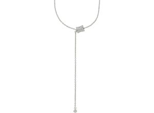 4068222636731 - Y-Kette ANISTON JEWELRY & WATCHES Schmuck Geschenk Silber 925 Halsschmuck Halsketten Gr Silber 925 (Sterlingsilber) Länge 50 cm Breite 07 mm silberfarben (silberfarben kristallweiß) Damen mit Zirkonia (synth)