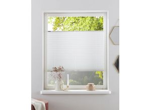 4068222640707 - my home Plissee »DAHRA - in Crush-Optik« Lichtschutz ohne Bohren verspannt Fixmass Klemmträger