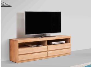 4068222665311 - Lowboard HOME AFFAIRE OSLO Sideboards Gr B H T 160 cm x 48 cm x 35 cm 2 beige (kernbuche) Lowboards Breite ca 160 cm Teilmassiv