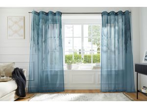 4068222672050 - Gardine Greet Gr 1 grau B140cm H145cm Polyester Polyester GUIDO MARIA KRETSCHMER HOME & LIVING Gardinen Voile halbtransparent