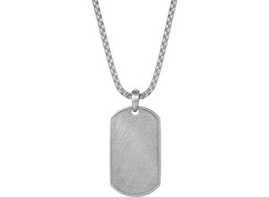 4068222712381 - Kette mit Anhänger FIRETTI Schmuck Geschenk Edelstahl Halsschmuck Halskette Dog Tag Ice Halsketten Gr Edelstahl Länge 65 cm silberfarben (edelstahlfarben) Herren Ketten mit Anhänger