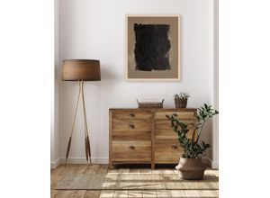 4068222844570 - Bild mit Rahmen LEGER HOME BY LENA GERCKE Emilia Bilder Gr B H T 40 cm x 50 cm x 2 cm Abstrakt-Abstrakte-Art Hochformat-Querformat 1 St braun Premium Poster mit Naturholzrahmen