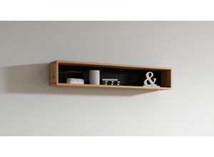 4068223036790 - Wandboard INOSIGN ASTON braun (taurus schwarz) B150cm H27cm T235cm FSC-zertifizierter Holzwerkstoff Spanplatte MDF Regale