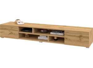 4068223037117 - Lowboard INOSIGN Coby Sideboards Gr B H T 208 cm x 325 cm x 45 cm braun (eichefarben wotan) Breite 208 cm