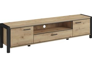 4068223037346 - Lowboard HOME AFFAIRE Aktiv Sideboards Gr B H T 210 cm x 50 cm x 41 cm taurus-schwarz matt 1 St braun (taurus) Breite 210 cm