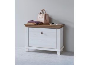 4068223037766 - Schuhbank HOME AFFAIRE weiß (abisko ash) Sitzbänke B H T 712cm x 55cm x 42cm abisko ash-eiche lefkas abisko ash FSC-zertifizierter Holzwerkstoff Melamin Dekorfolie B712cm H55cm T42cm