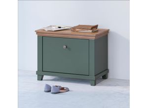 4068223038039 - Schuhbank HOME AFFAIRE Sitzbänke Gr B H T 712 cm x 55 cm x 42 cm grün-eiche lefkas grün grün