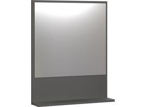 4068223052455 - Badspiegel WELLTIME Amrum Spiegel Gr B H T 60 cm x 74 cm x 14 cm grau (anthrazit matt) BxHxT 60 x 74 14cm eleganter Spiegel in einem zeitlosen Eiche Dekor