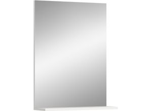 4068223355303 - Badspiegel INOSIGN Siena Breite 60cm 1 Ablageboden hochwertiges Spiegelglas weiß (weiß nb spiegelglas) B60cm H79cm T18cm Spiegel in verschiedenen Farben erhältlich Badmöbel Spiegel Badezimmer