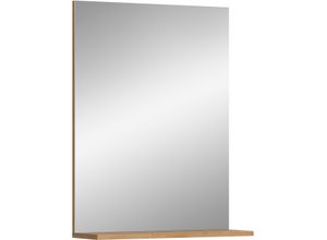 4068223355389 - Badspiegel INOSIGN Siena Breite 60cm 1 Ablageboden hochwertiges Spiegelglas braun (artisan eiche nb spiegelglas) B60cm H79cm T18cm Spiegel in verschiedenen Farben erhältlich Badmöbel Spiegel Badezimmer