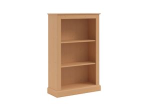 4068223376254 - Bücherregal HOME AFFAIRE Liotta beige (natur gebeizt gewachst) B77cm H120cm T31cm Massivholz Regale Mit Sockel und 2 Regalböden