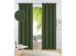 4068223514557 - my home Vorhang »Parry« (2 St) 2-er Set blickdicht monochrom basic