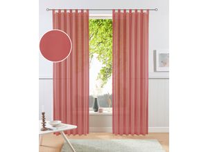 4068223588268 - my home Gardine »XANA mit Ösen Kräuselband oder Schlaufen« (1 St) Bestseller einfarbig 1 bzw 2 Schals pflegeleicht Schal