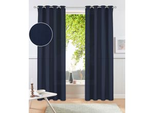 4068223588398 - my home Vorhang »Raja« (2 St) 2er-Set Bestseller einfarbig modern pflegeleichte Mikrofaser
