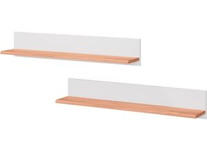 4068223779543 - Home affaire Wandregal »Ribe2er Setteilmassiv mit massiver Ablagefläche Breite je 90 cm« (Set 2 St) massive Ablageflächen aus Holz