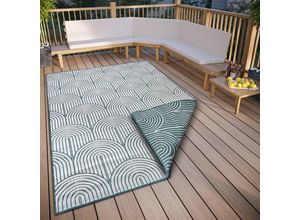 4068226000019 - Outdoorteppich HANSE HOME Pangli Wendeteppich Teppiche Gr B L 160 cm x 230 cm 5 mm 1 St grün Esszimmerteppiche In-& Outdoor Teppich Wetterfest Balkon Garten Wohnzimmer Modern