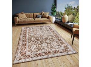 4068226000934 - Teppich HANSE HOME Aseno Teppiche Gr B L 200 cm x 285 cm 6 mm 1 St braun Orientalische Muster Vintage OrientalischWohnzimmer Flur Anti-Slip Rücken Klassisch